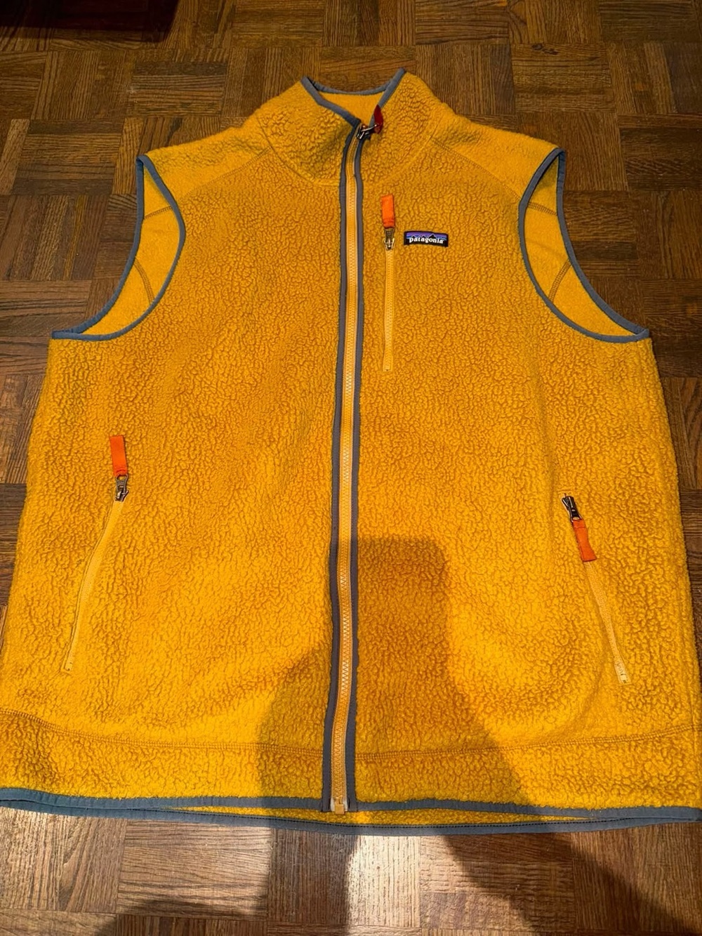 Patagonia Golden Yellow Sherpa Fleece Vest